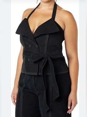 Making The Cut Deconstructed Corduroy Corset Top
